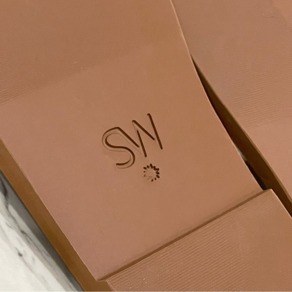 STUART WEITZMAN Cammy Slide Sandal Ivory Natural Sheep Shearling Leather 9B NEW. - Picture 7 of 8